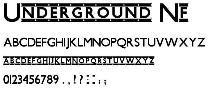 Underground NF font
